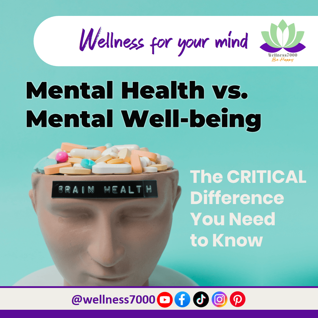 Mental Health vs. Mental Well-being