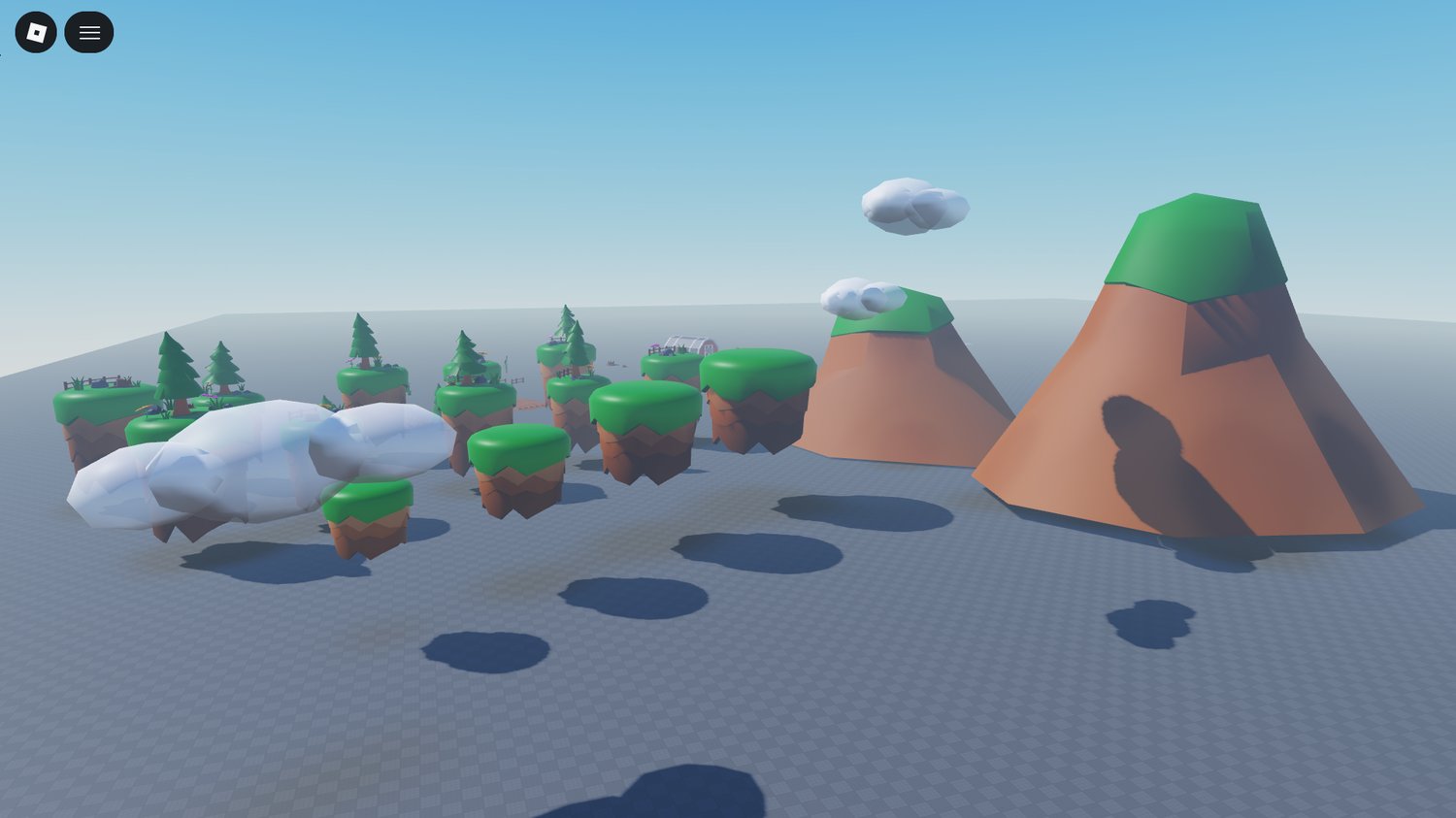 Barn with farm decorations in Roblox
