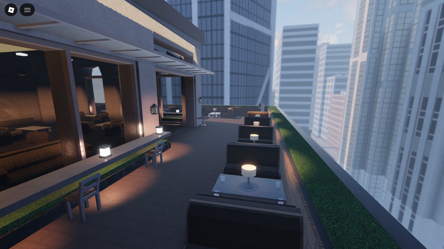 Roblox city skyline inspired by New York City