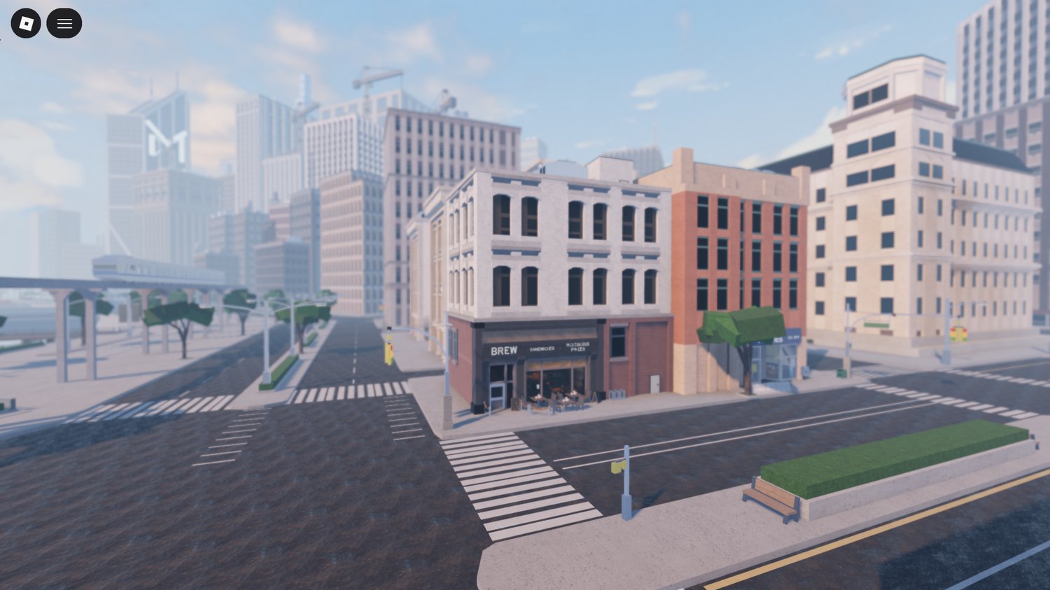 Enterable apartment building with detailed interiors in Roblox