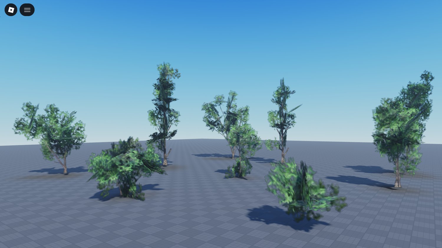 High-quality tree assets for large outdoor maps