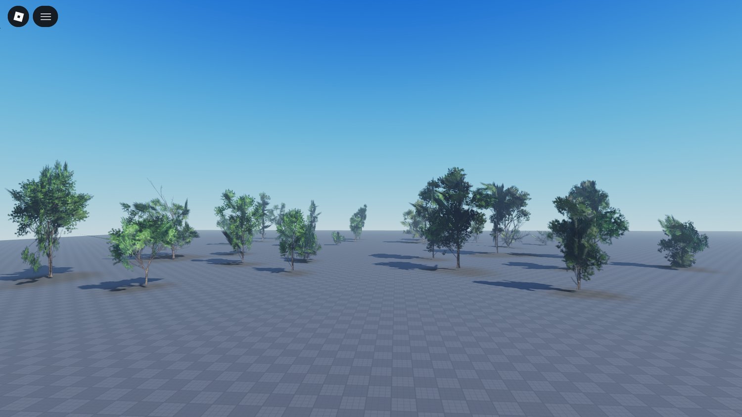 Detailed foliage for forest environments in Roblox