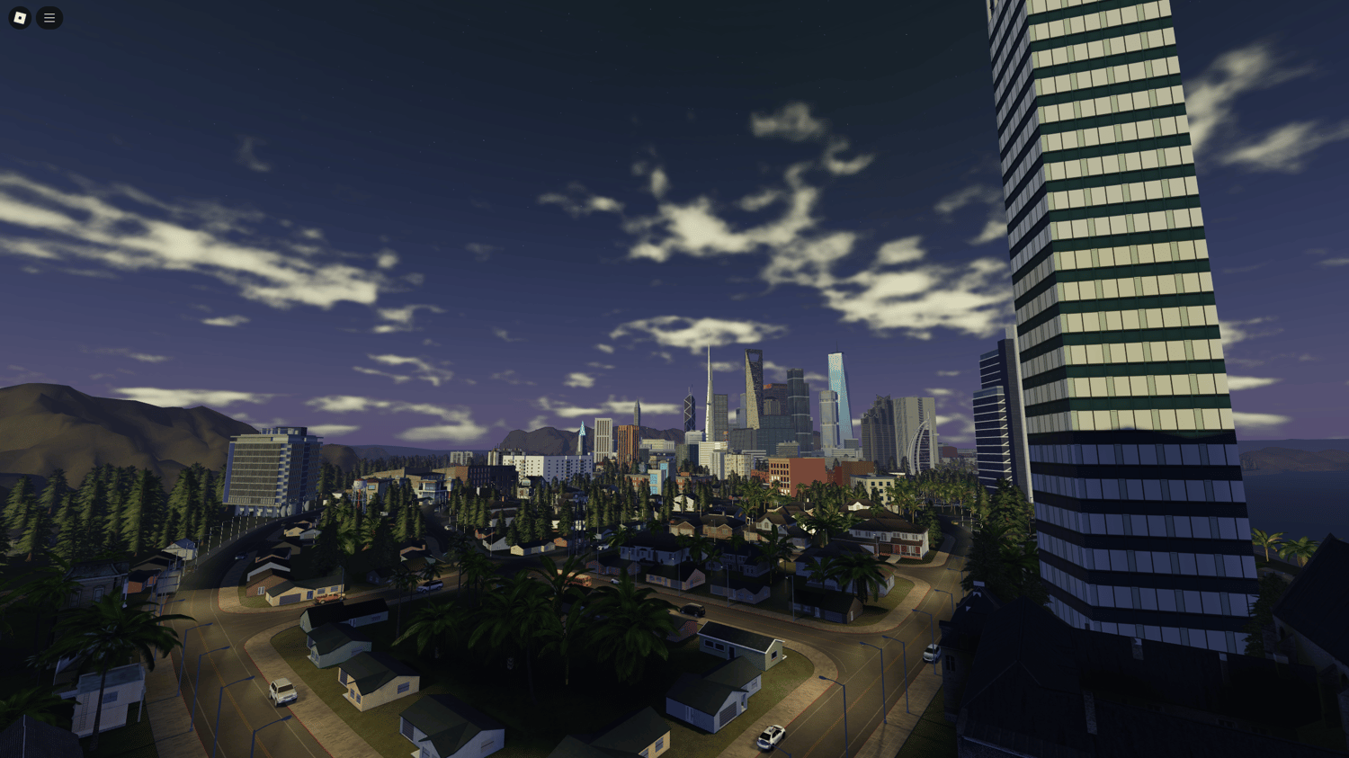 Waterfront dock area designed for boating gameplay