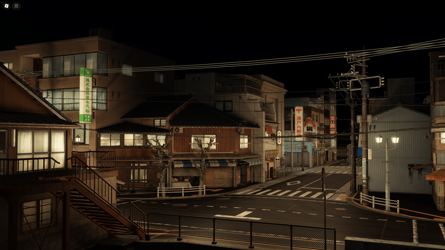 Main road network designed for driving gameplay