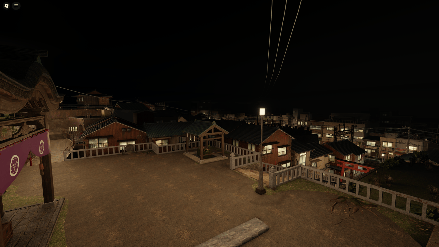 Daytime lighting across Onomichi-style city map