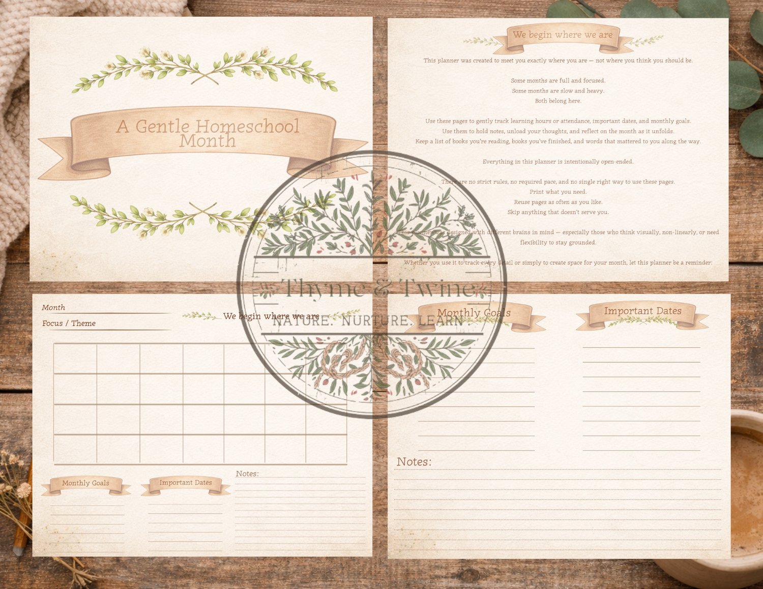 A Gentle Homeschool Month - Payhip