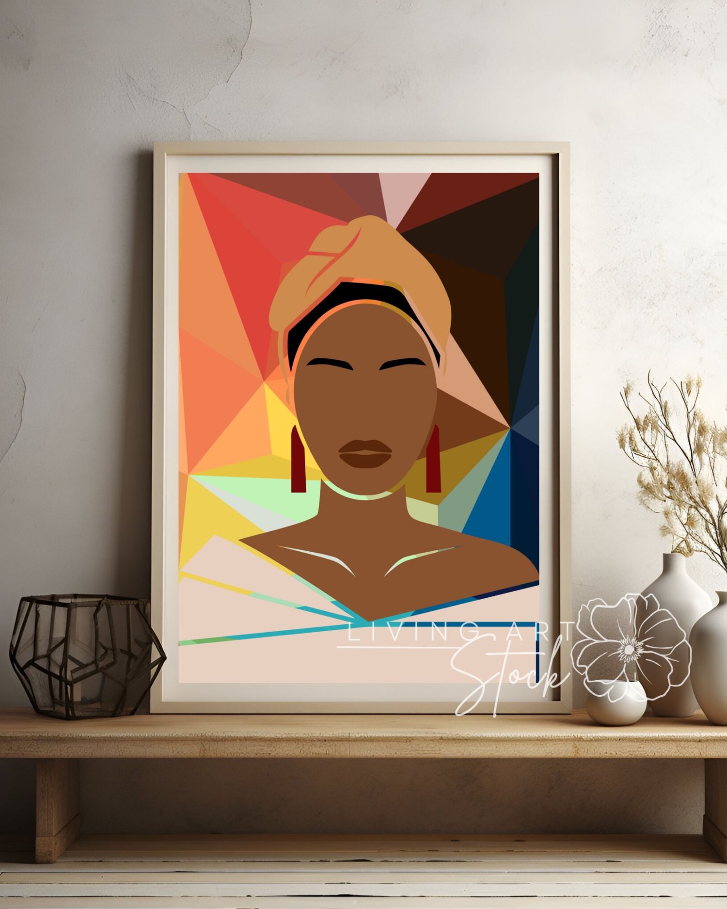 Modern Black Pintable Wall Art