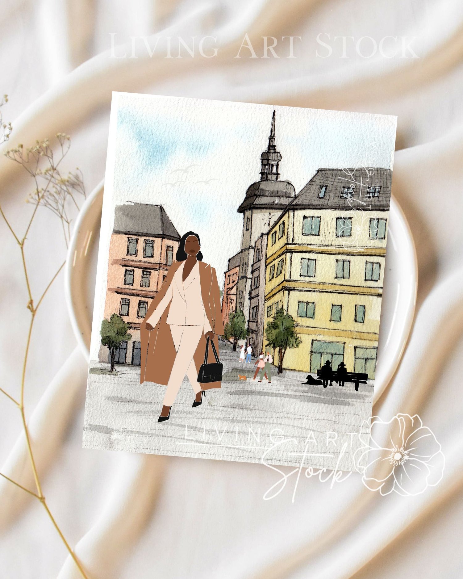 Elegant post cards for black women