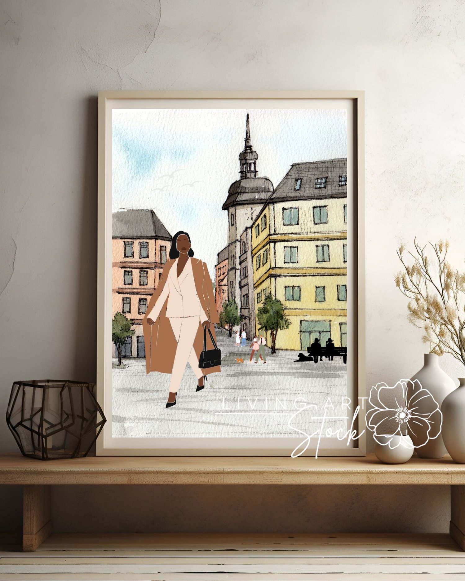 Elegant wall art for sophisticated black women