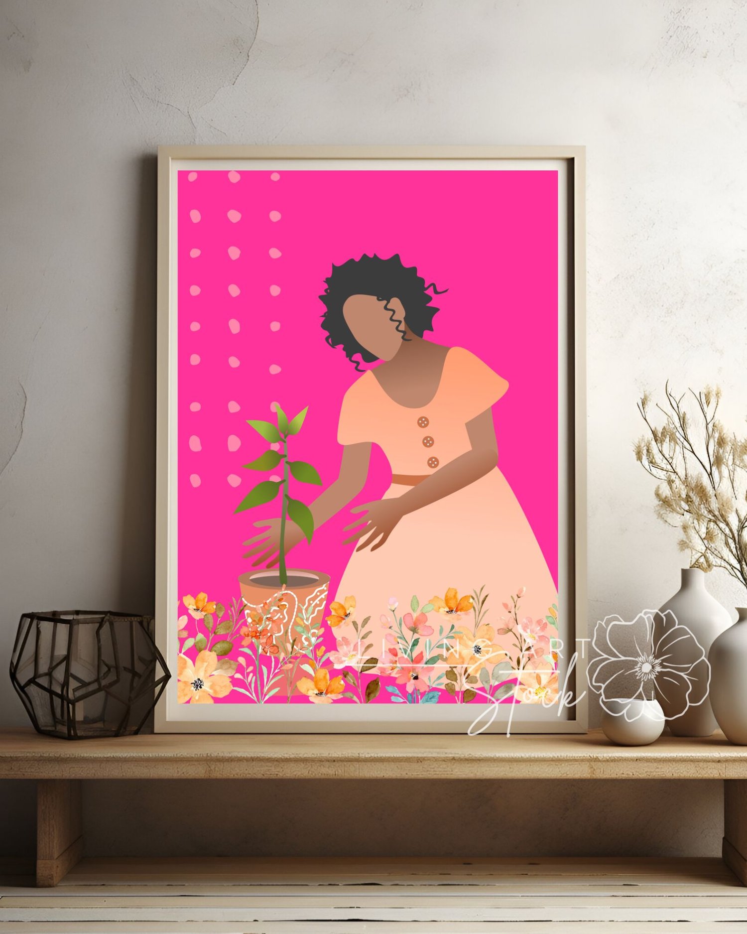 Printable wall art for black women