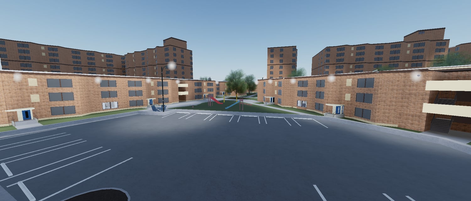 Urban roleplay map with enterable buildings