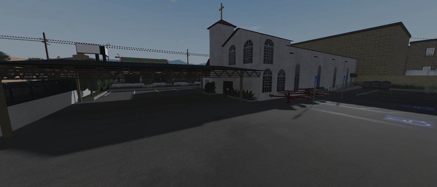 Enterable building interior in Sunset Streets of Los Angeles Roblox