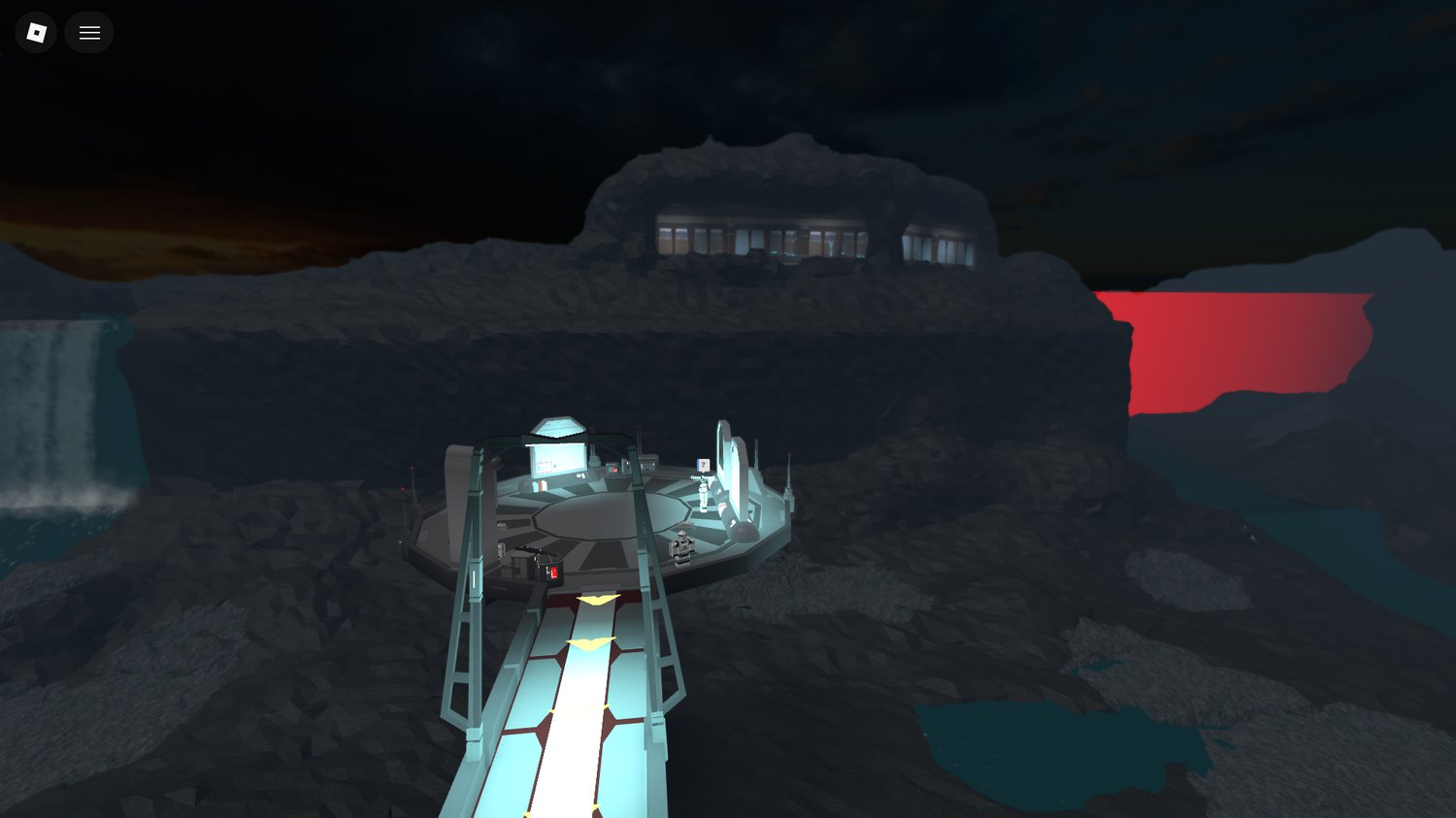 Sci-fi authority zone with scripted gameplay elements Roblox