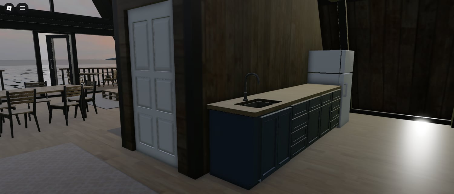 Mountain house nestled in scenic landscape Roblox