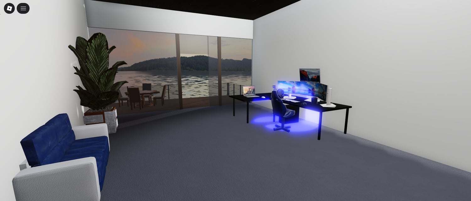 Wide-angle view of a premium house in Roblox