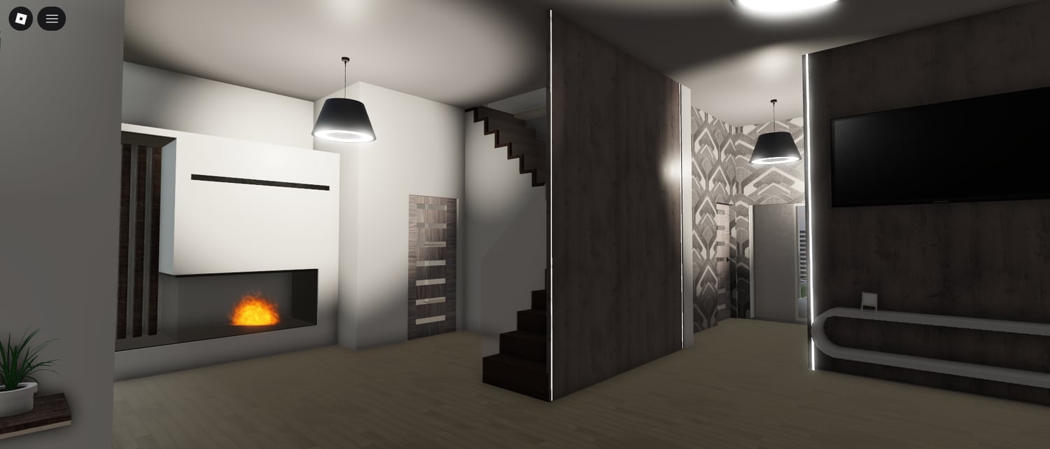 Spacious layout of leisure-focused home in Roblox