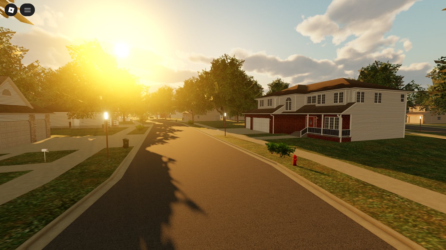 Expansive road network for driving and racing Roblox