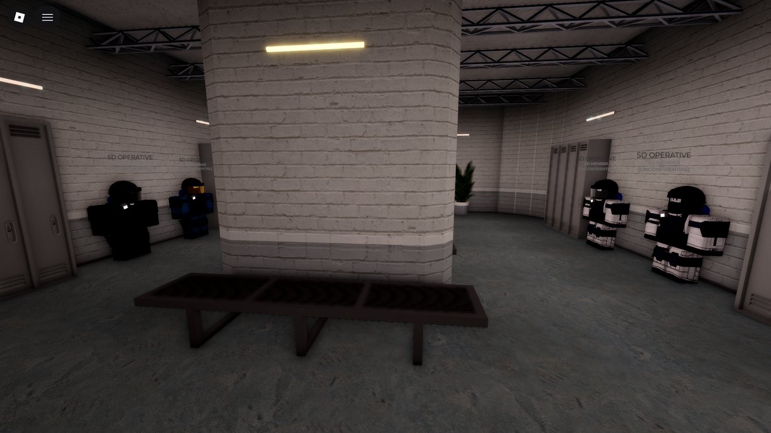 Aerial view of Area 15 SCP map in Roblox