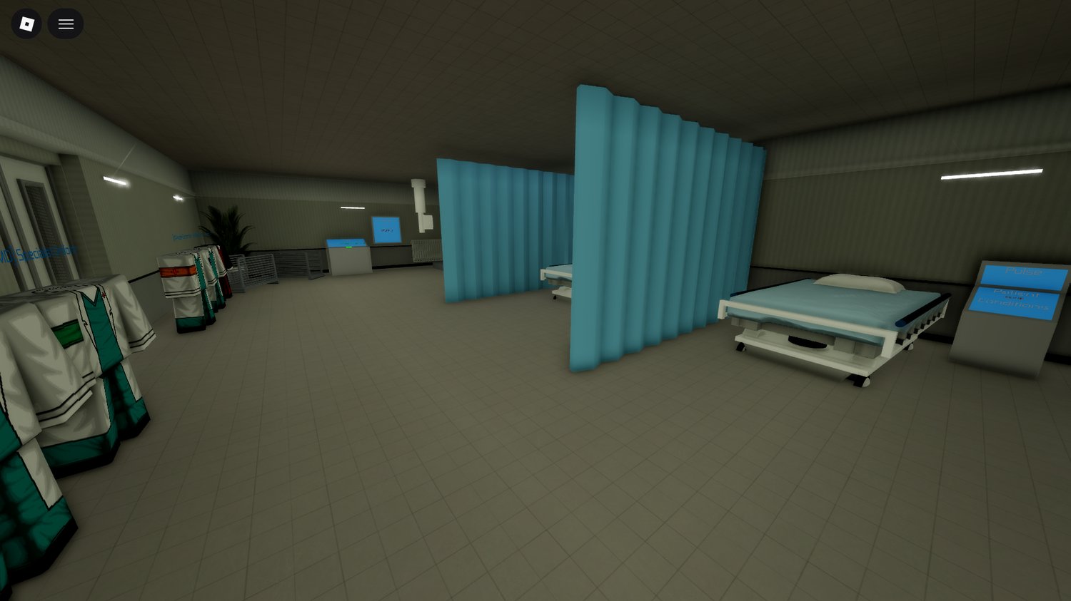 Outdoor perimeter and fencing of SCP site Roblox
