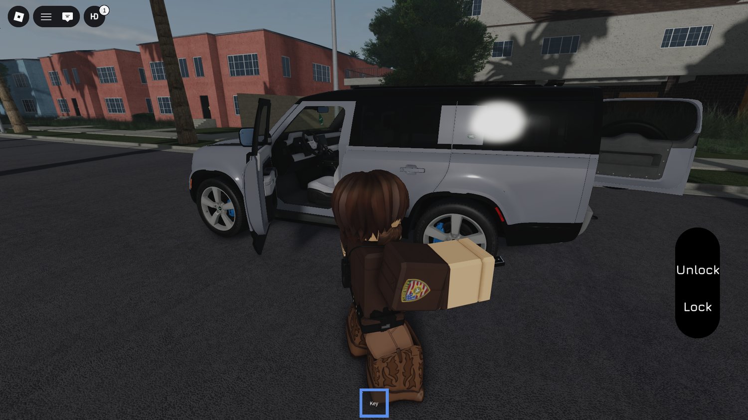 Side profile showing modern SUV proportions in Roblox