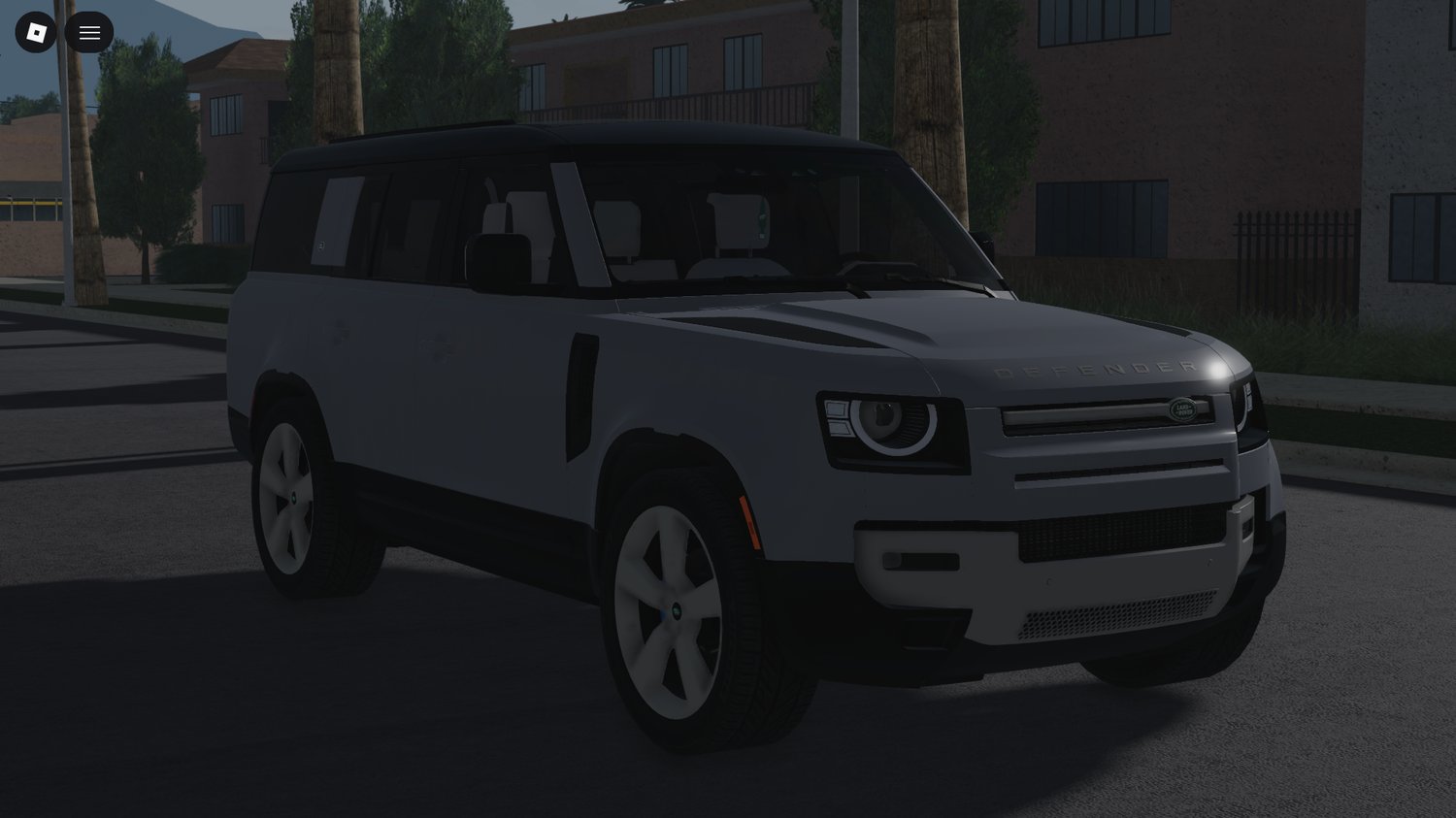 Sunroof visible on top of Land Rover Defender Roblox