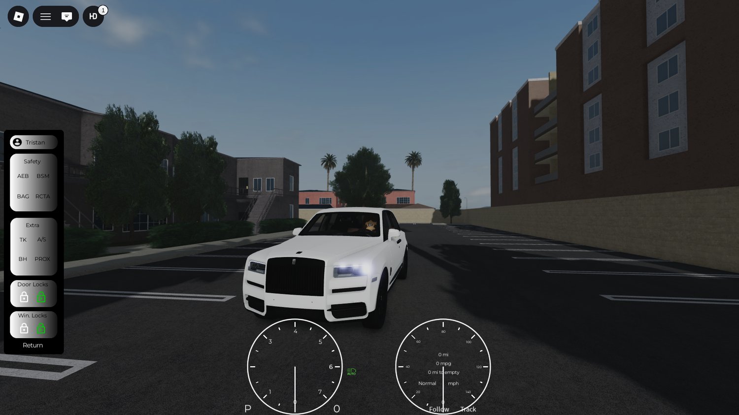 2020 Rolls-Royce Cullinan Black Badge displayed in Roblox