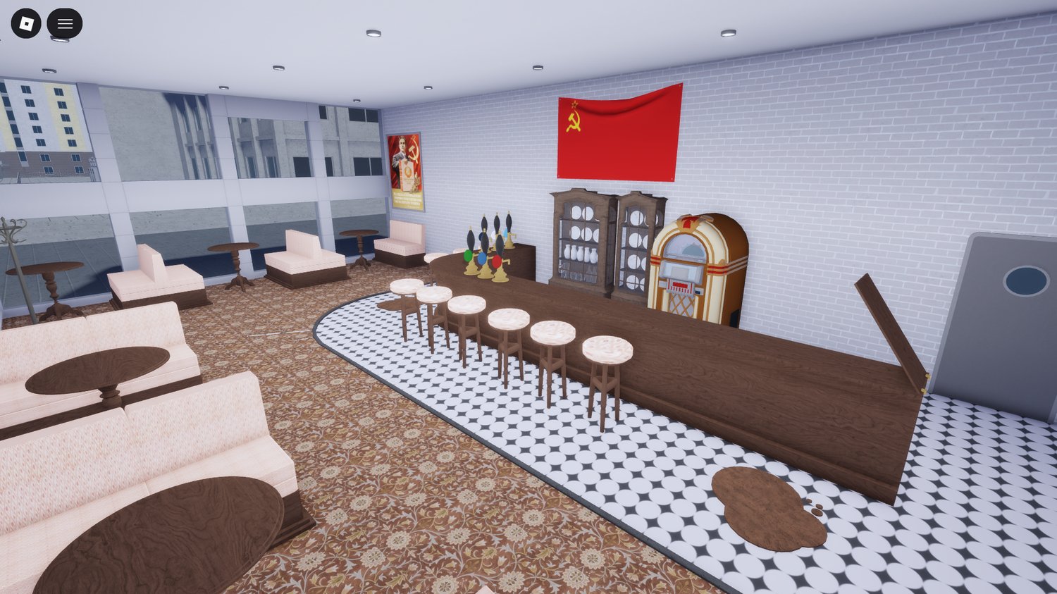 Checkpoint area inspired by Papers Please gameplay Roblox