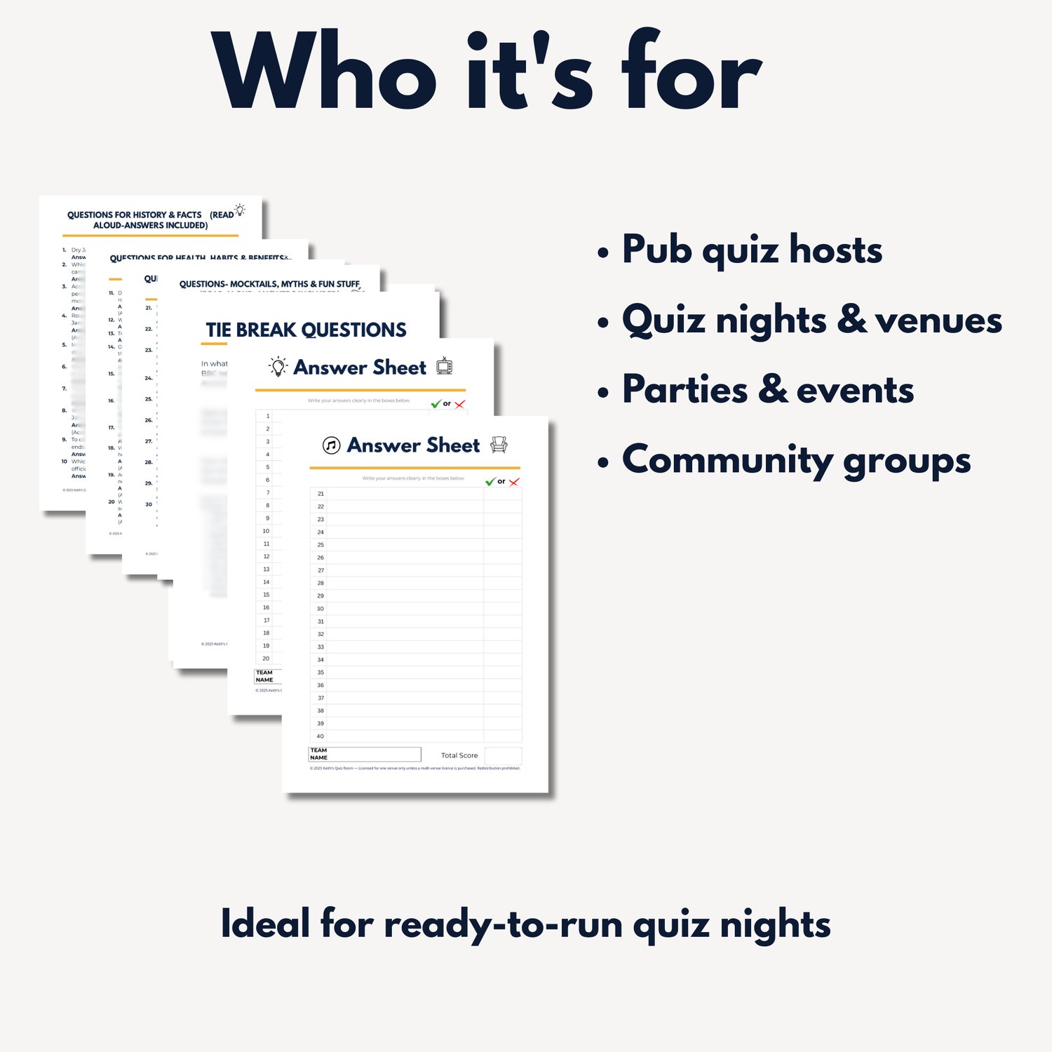 Dry January Quiz 2026 – UK Pub Quiz | 40 Questions | Instant Download
