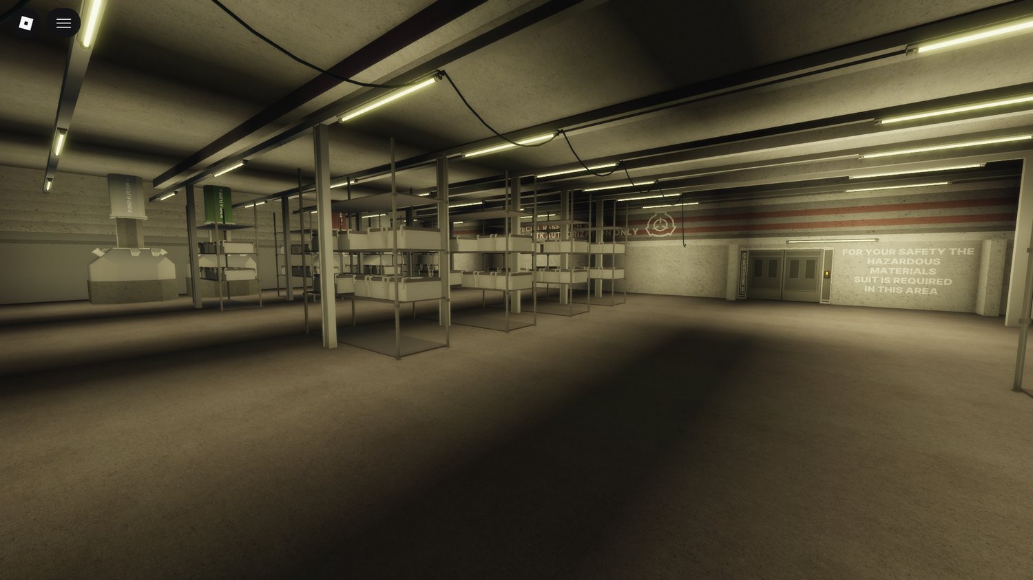 Massive facility scale shown in SCP Roblox map