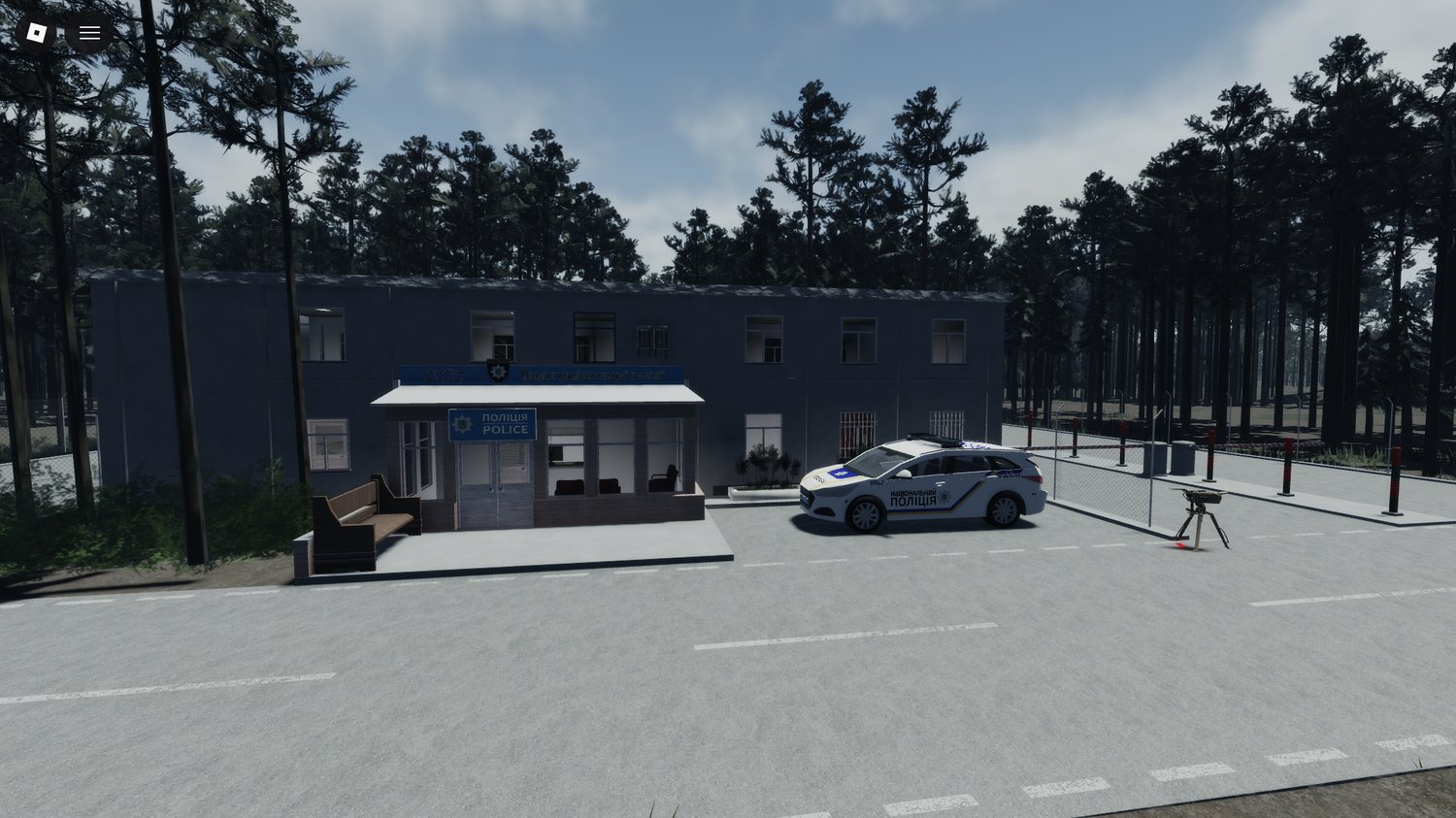 Working military vehicles positioned on Roblox battlefield