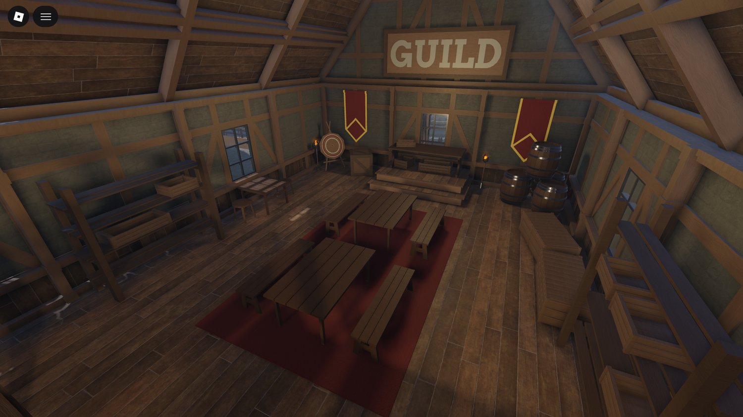 Castle interior rooms designed for exploration Roblox