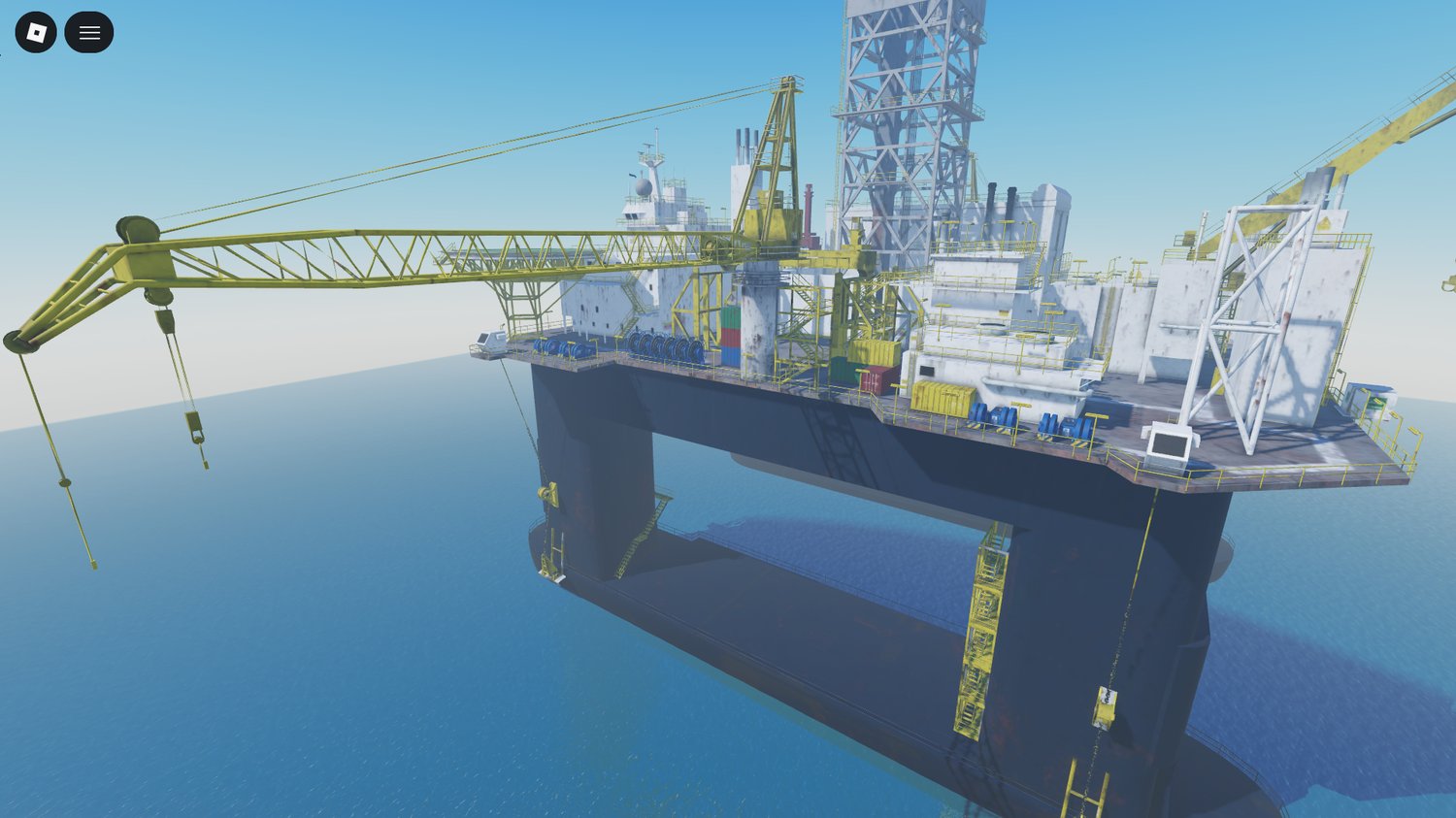 Industrial rig structure ready for Roblox maps