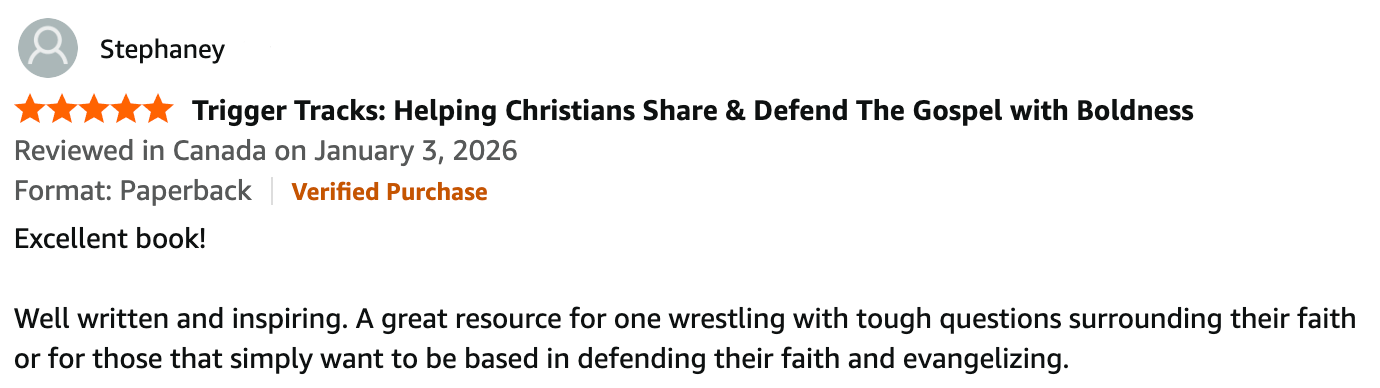 5 Star Amazon Book Review for Kings Commission Trigger Tracks Evangelism System