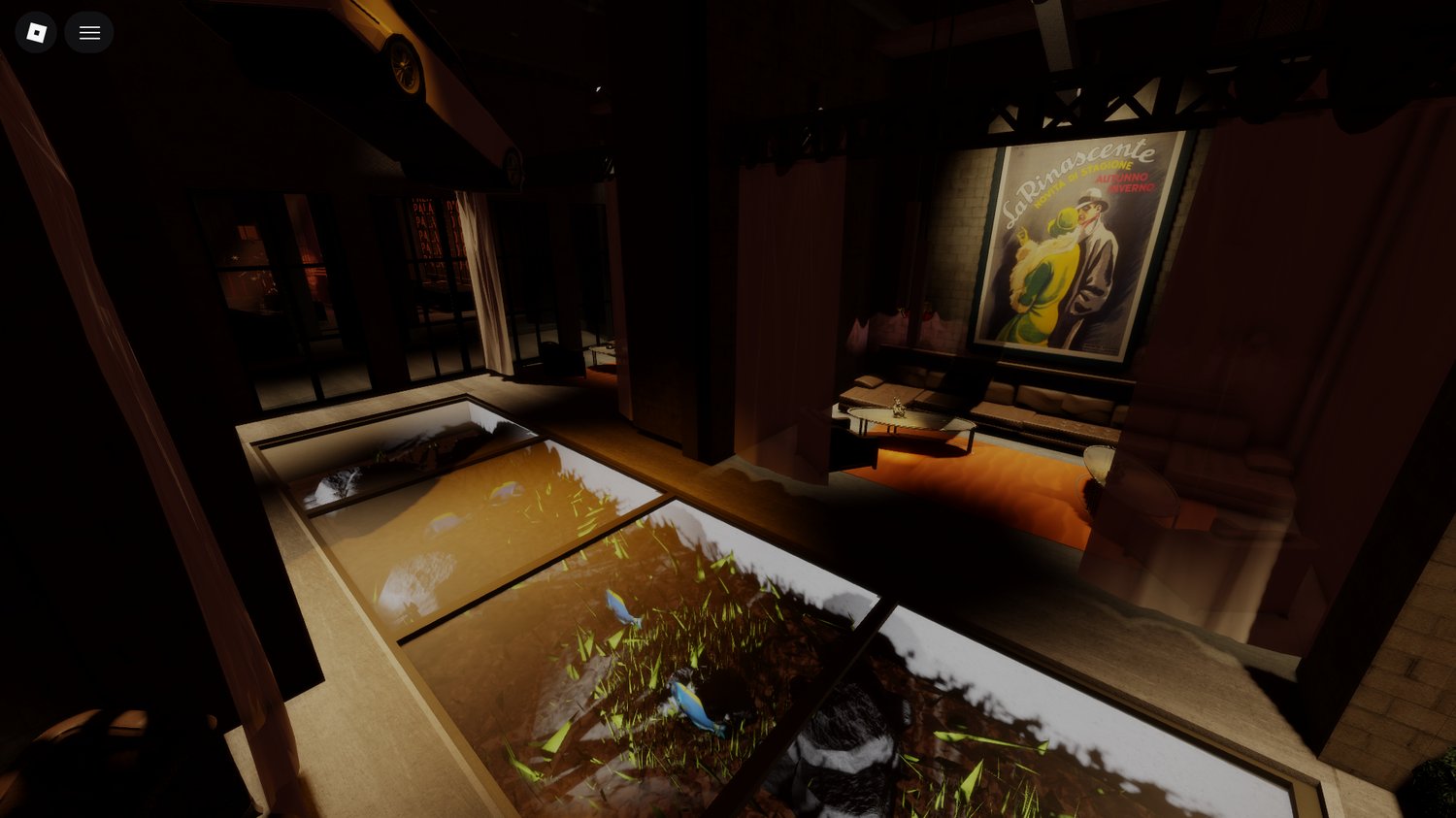 Massive realistic Roblox bar hangout environment
