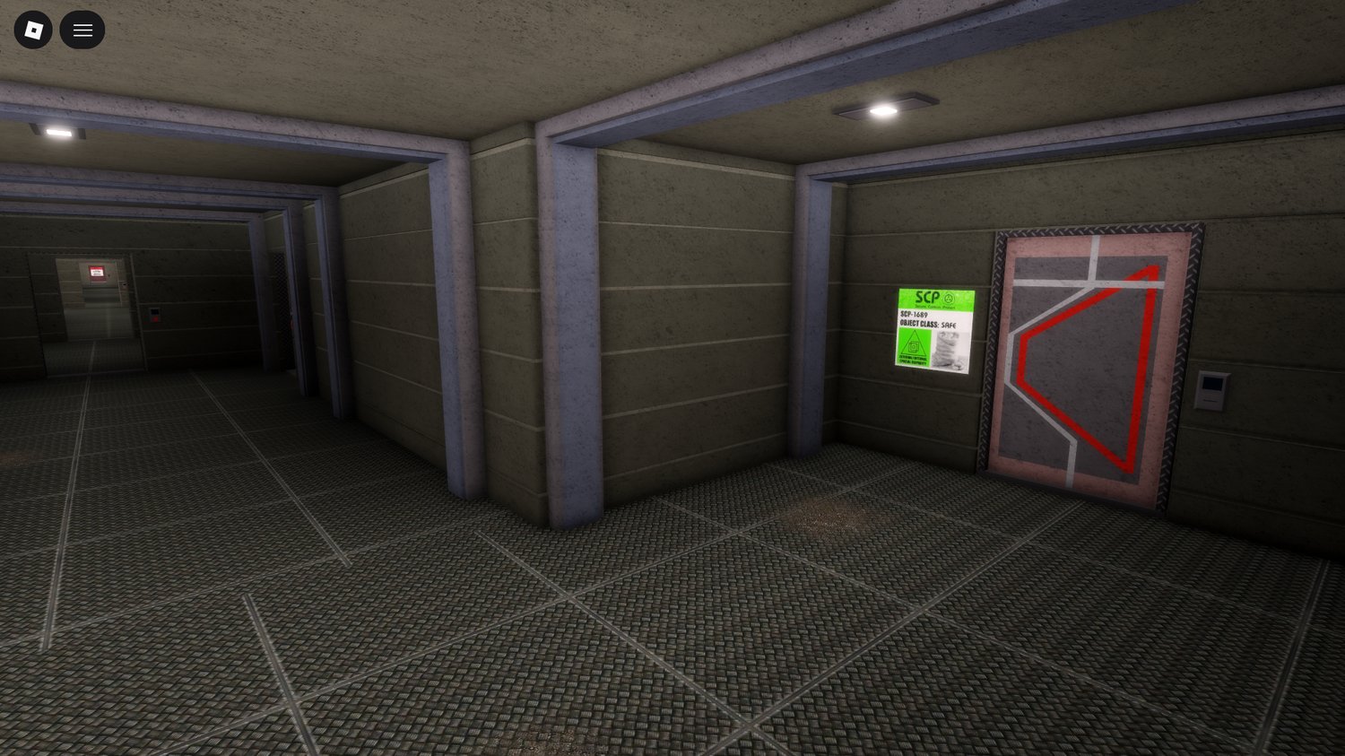 Roblox SCP roleplay site with security and containment areas