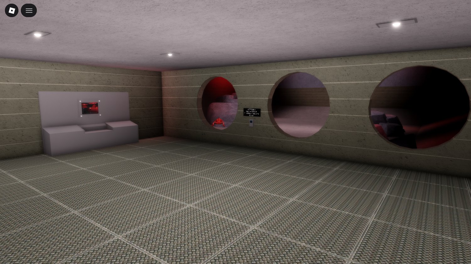 Roblox SCP Site 61 with multiple containment chambers