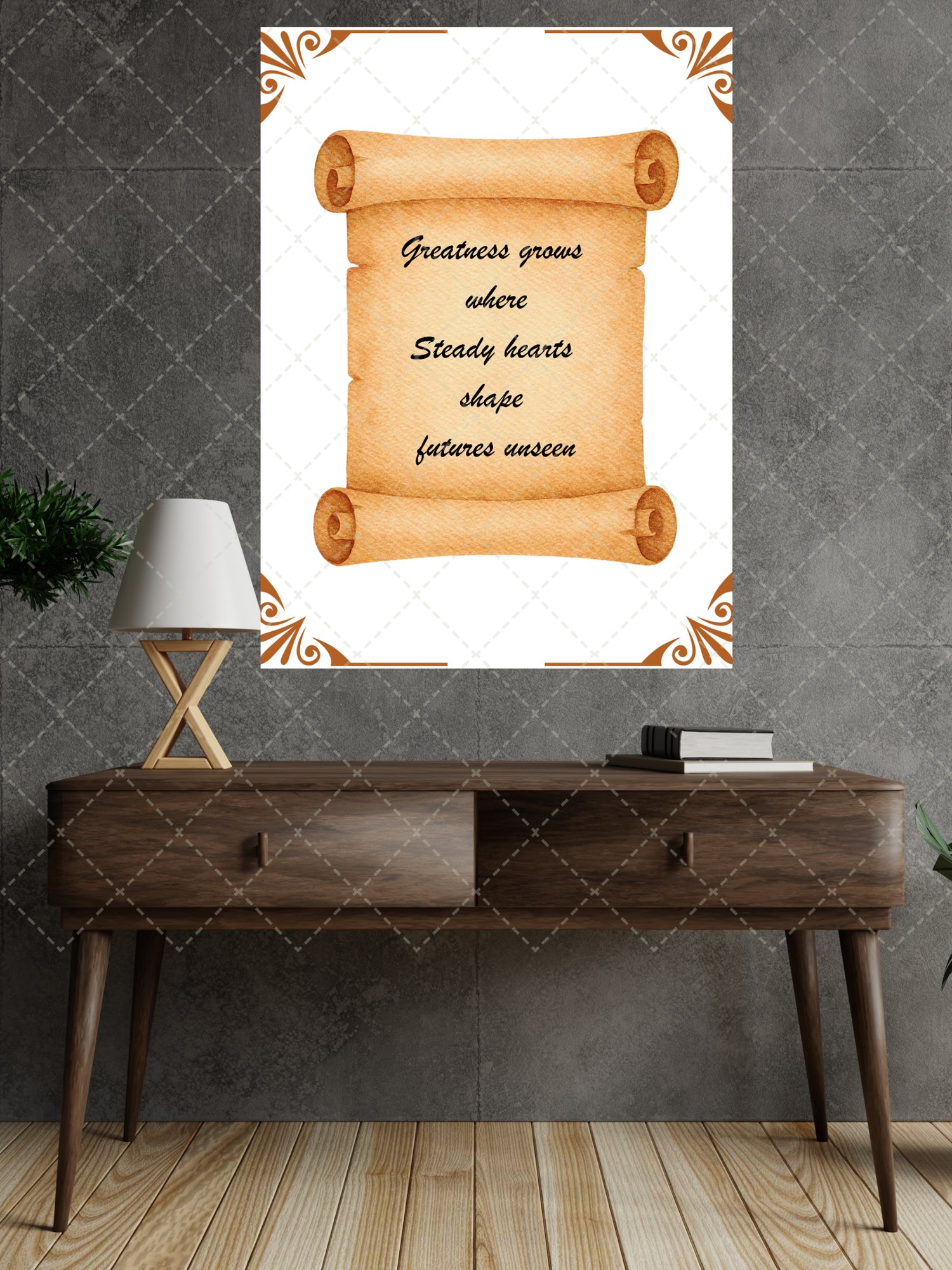 victorian scroll poster, vintage custom text print, personalized wall art, ornate vintage poster, historic decorative artwork, customizable home décor, vintage wedding poster, classic frameable art, elegant anniversary gift, old-fashioned design print