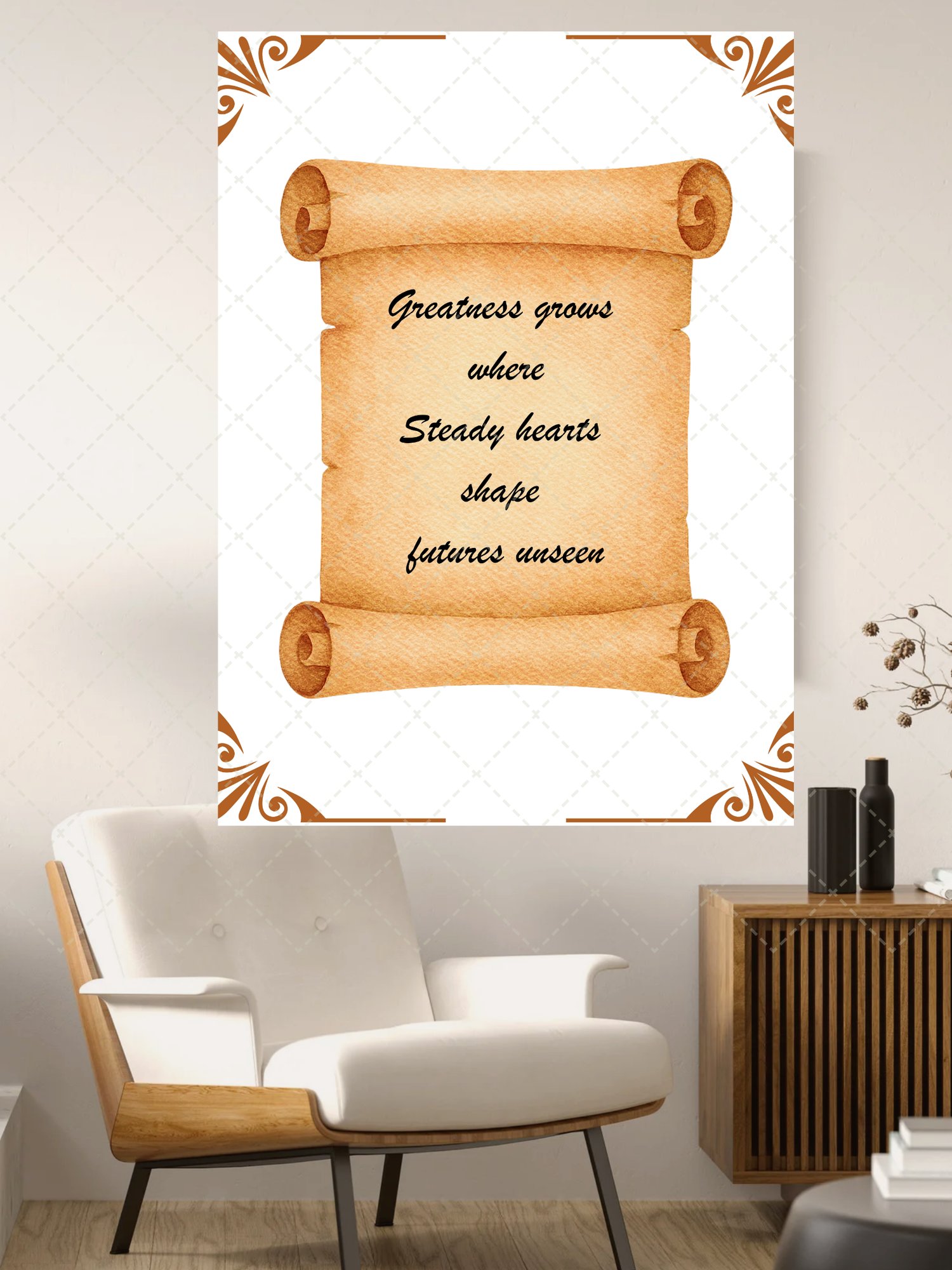 victorian scroll poster, vintage custom text print, personalized wall art, ornate vintage poster, historic decorative artwork, customizable home décor, vintage wedding poster, classic frameable art, elegant anniversary gift, old-fashioned design print