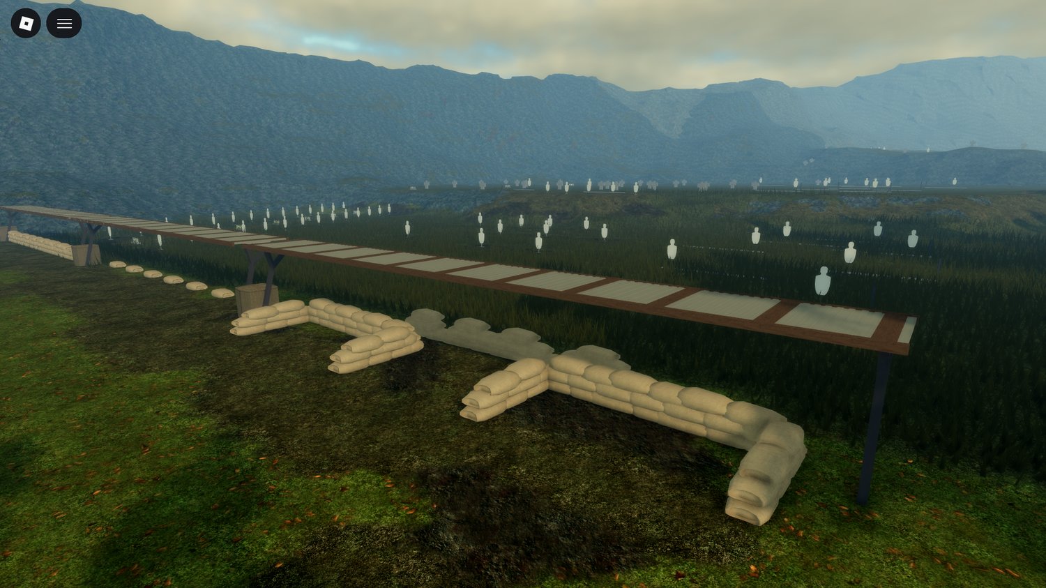 Roblox Airforce Base map with highly detailed terrain and buildings