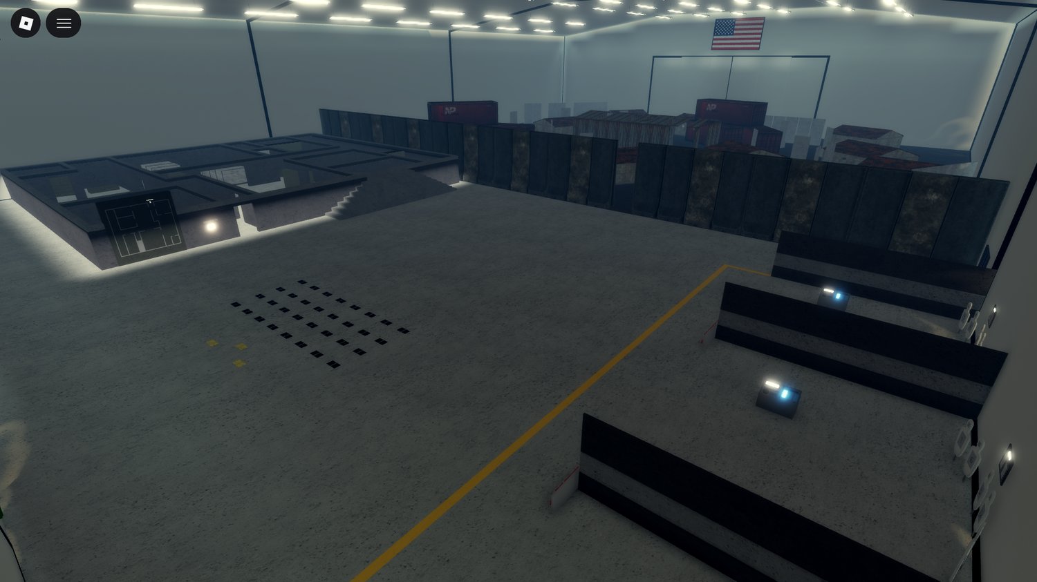 Large military roleplay map with waterfalls and training areas