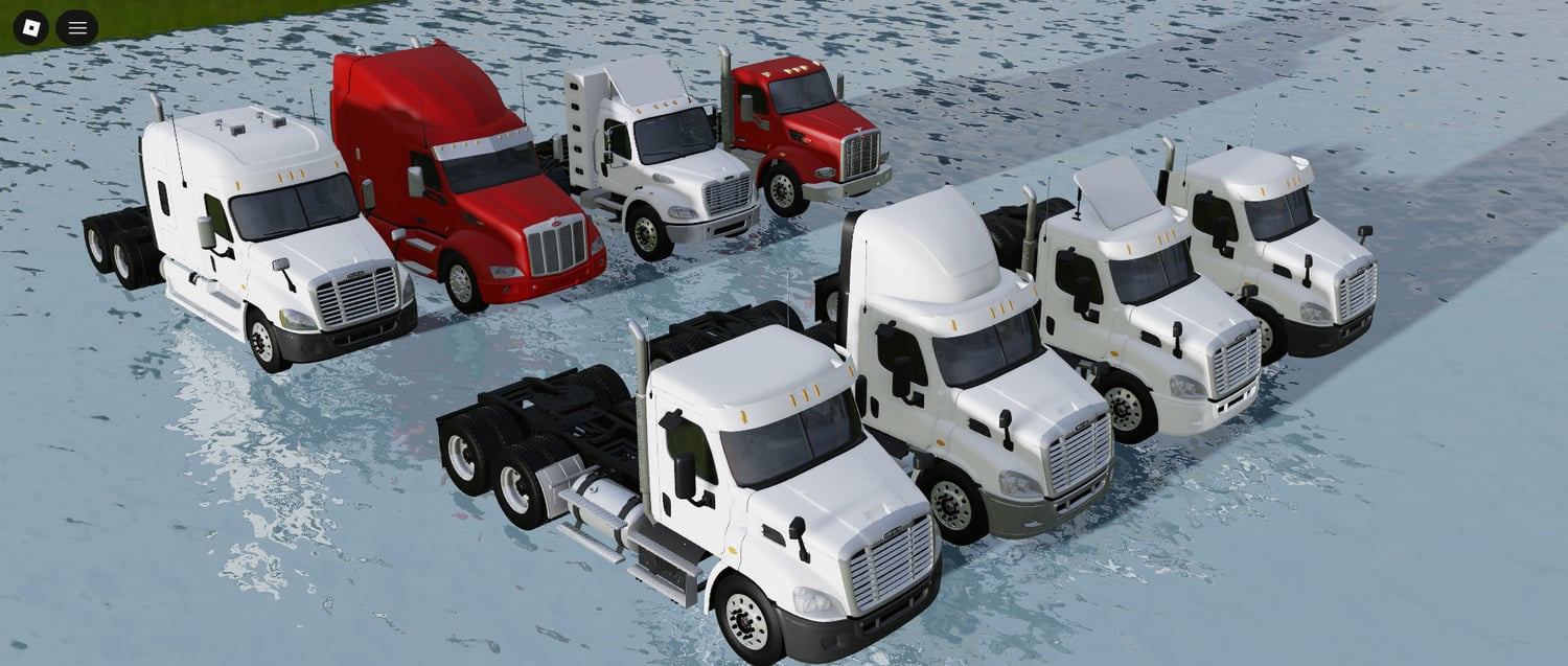 Driveable trucks with trailer support in Roblox