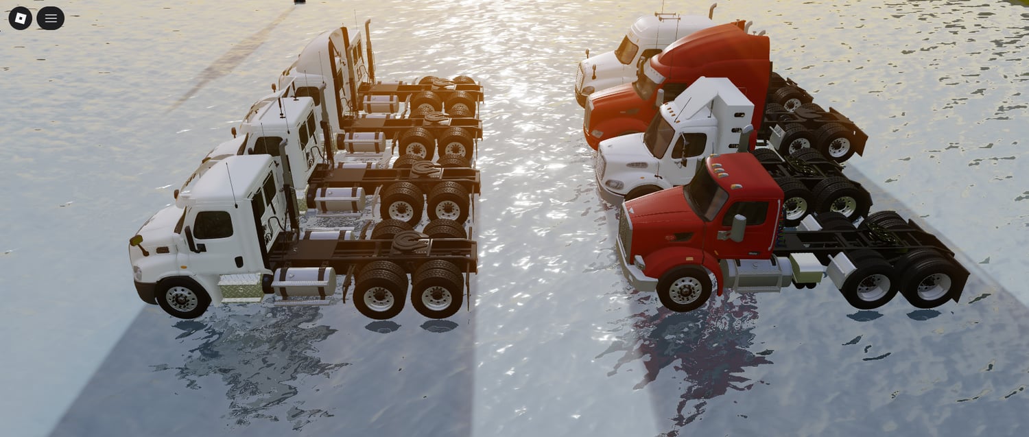 Interactive trucks for convoy missions in Roblox