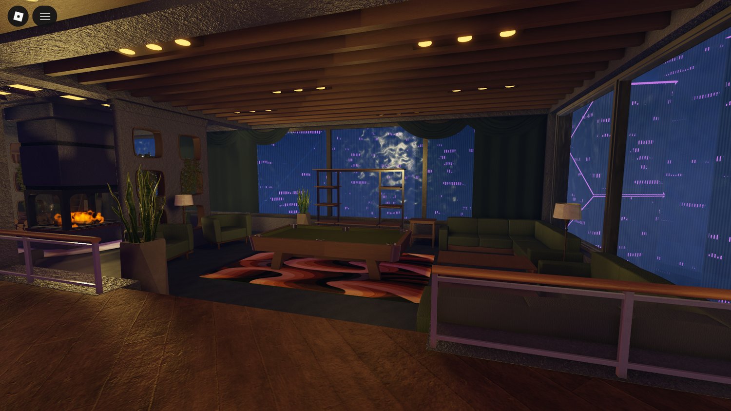 Detailed modern Roblox penthouse design