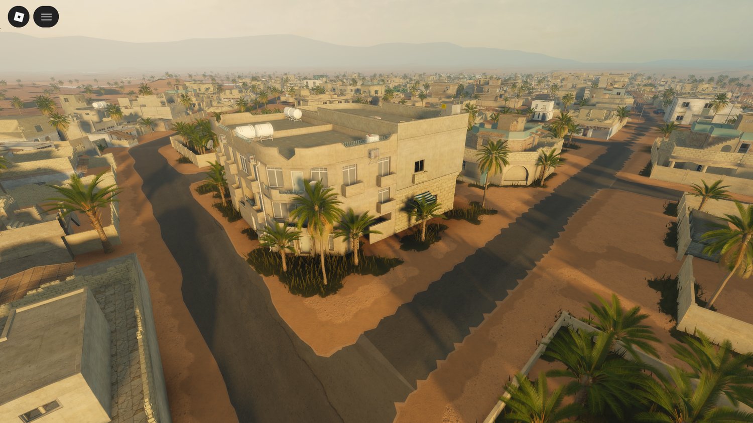 Optimized multiplayer-friendly desert map for Roblox