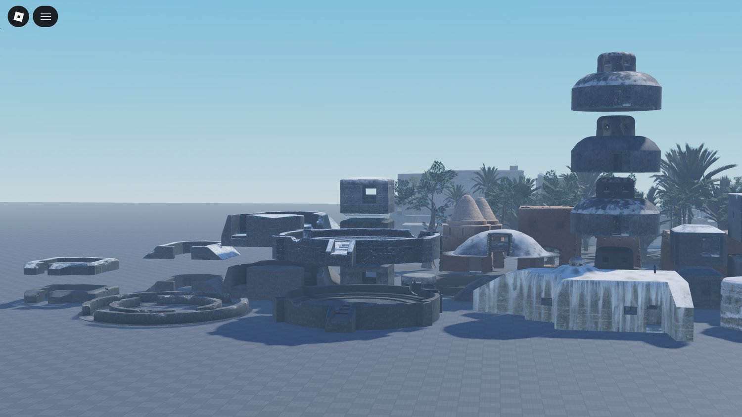 Roblox PBR asset pack with terrains, buildings, and props