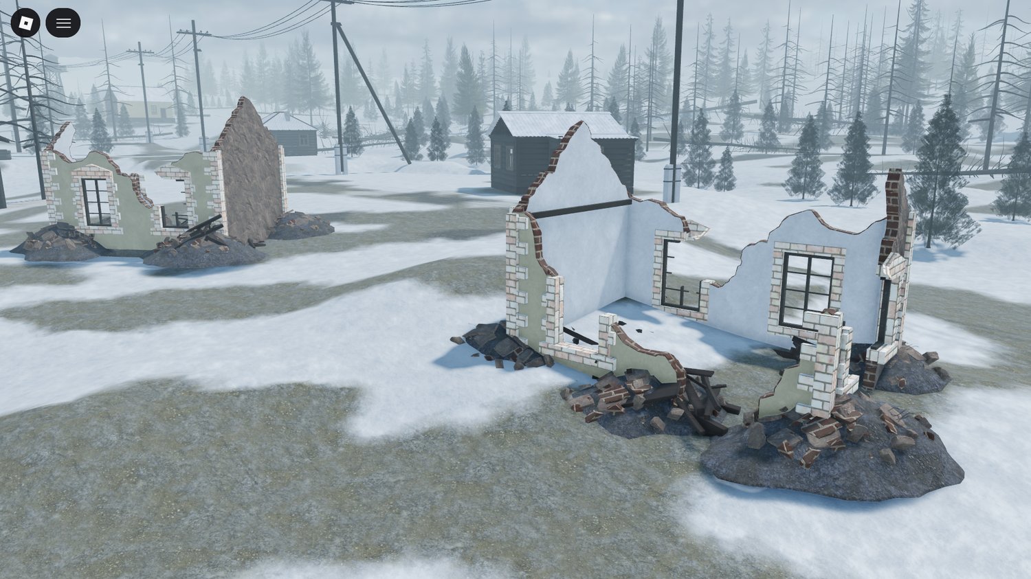 Enterable houses and structures in WW2 Roblox map