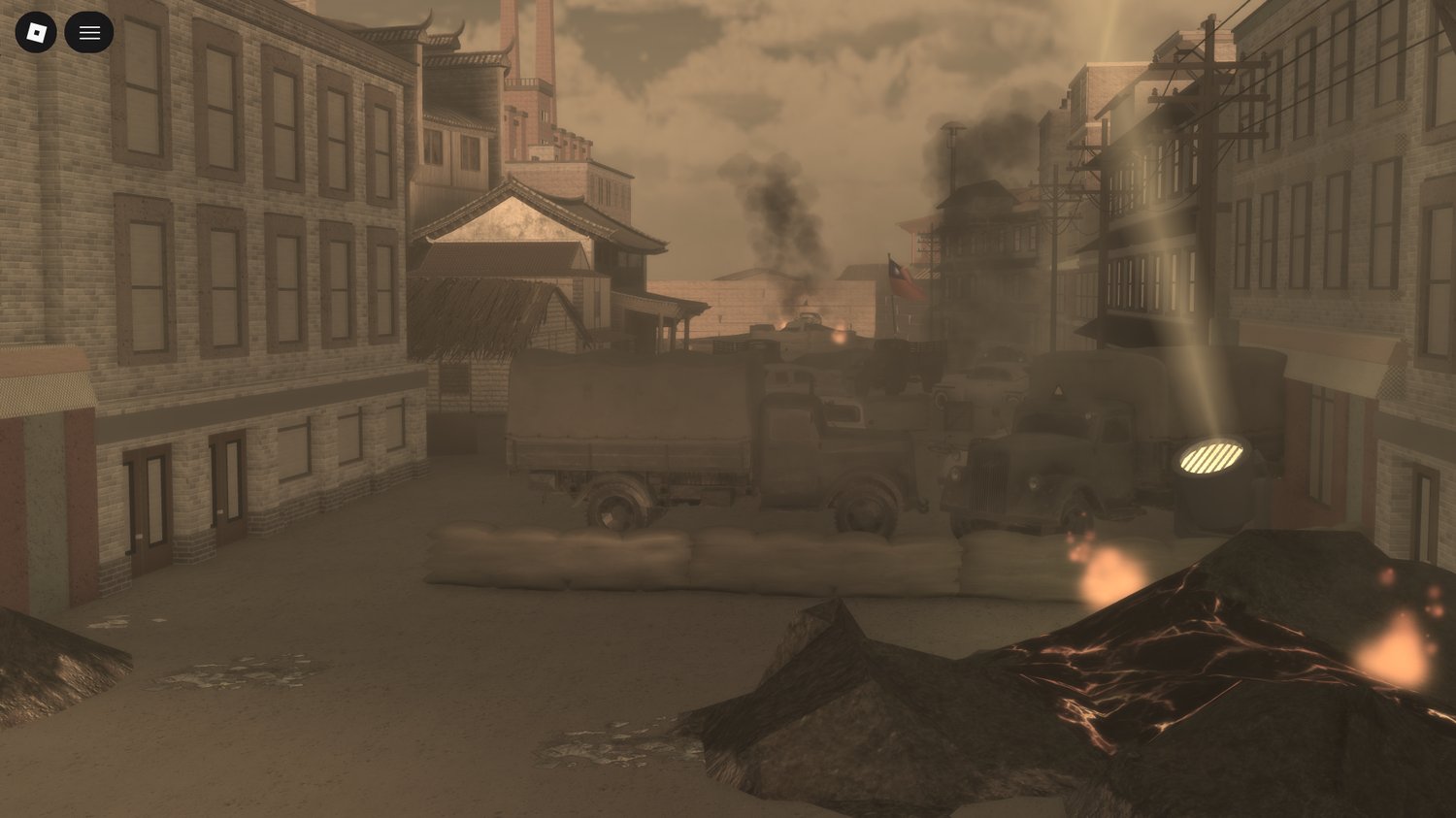 Atmospheric Roblox WW2 environment for developers to expand