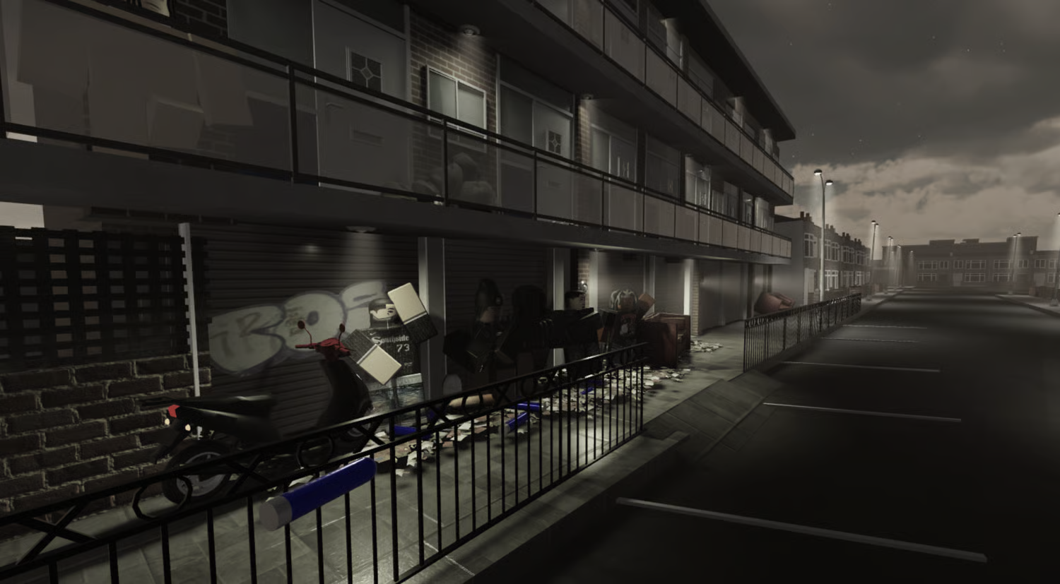 Realistic traffic sounds and city lighting for Roblox environment