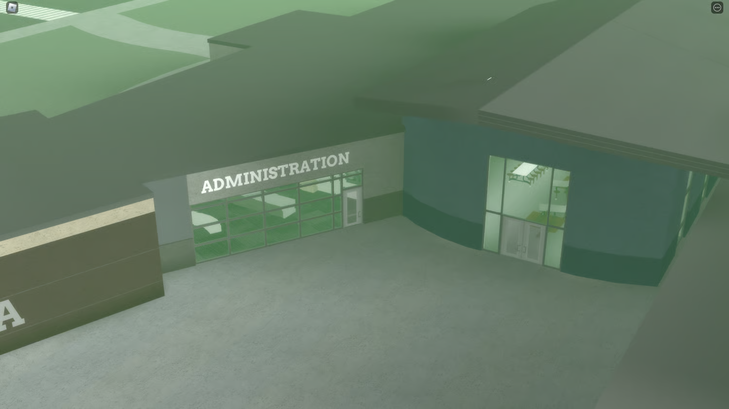 Empty classrooms ready for customization in Roblox map