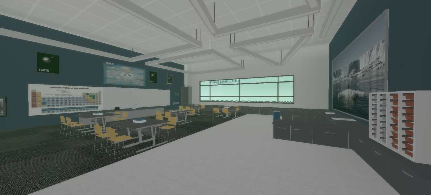 Check-in desk with interactive GUI for Roblox roleplay